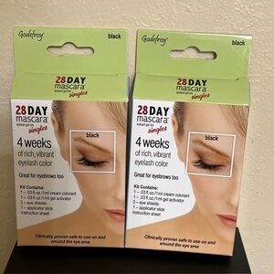 Godefroy 28 day mascara eyelash gel tint singles 2 pack black
